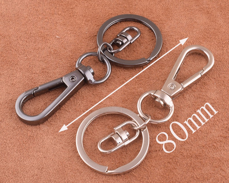 6pcs Swivel Lobster Clasps Clips-silverblack Swivel Clasp-24*80mm Lobster Clip-Swivel Clip-Lanyard-Chain Holder-Claw Clasps-Parrot