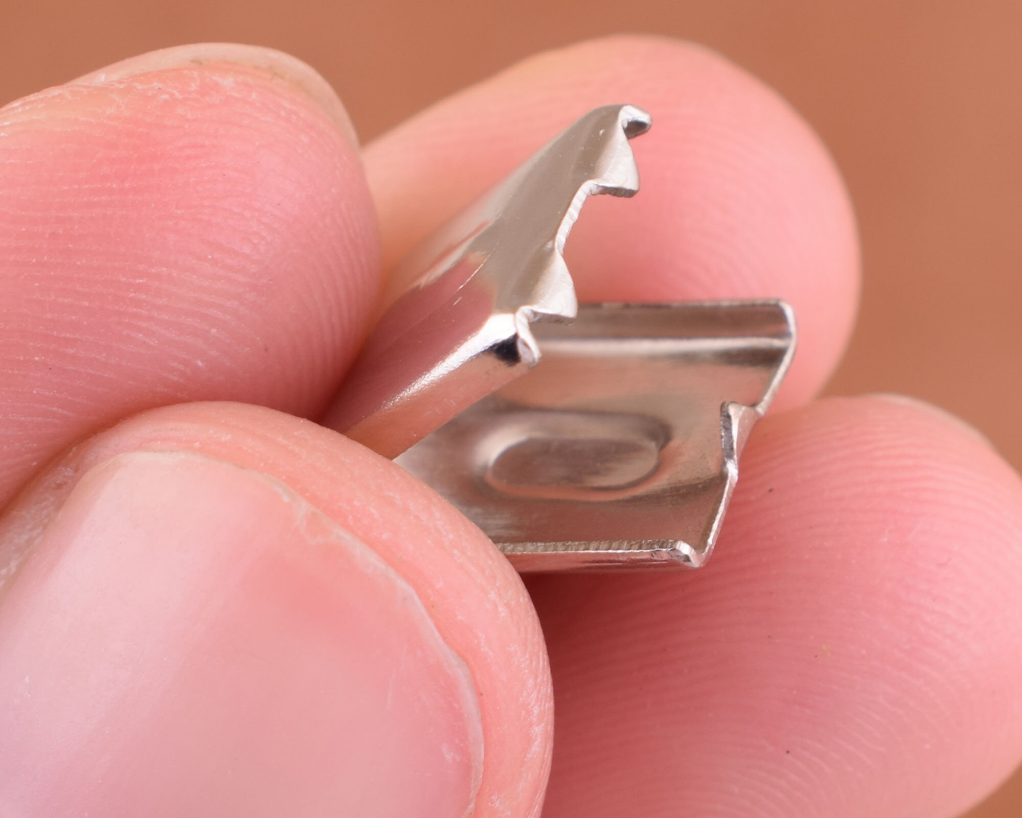 Ribbon End Clamps Ribbon Clips10mm Cord Clamp Clamps Crimp Etsy