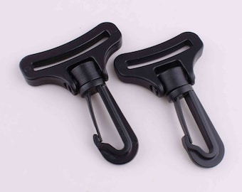 Plastic Swivel Hooks black Plastic Swivel Clip Snap Hook Trigger Keychain Key Buckle,Wholesale lobster clasp For Backpack Bags Strap Webbing