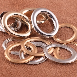 15 mm 20 Sets Eyelet Grommets, Kupfermetall-Nieten für Lederhandwerk, Kupfermetall-Nieten für Schuhe Leinwand, die Lieferant herstellen
