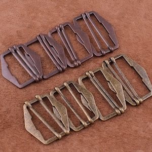 Strap Buckle Center Bar Buckle lace metal buckle copper/bronze pin buckle Fasteners Belt Buckle Bag Straps Shoe buckle for Adjustable Straps