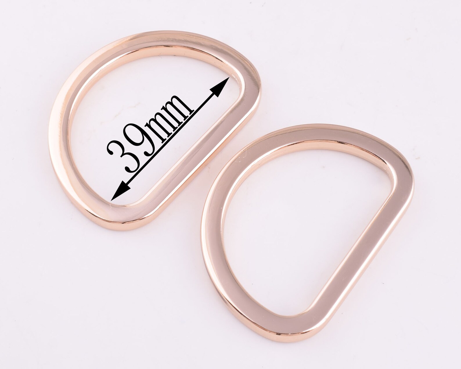 Flat Cast D Rings Light Gold Flat Strap D Ring Purse D Ring Buckle ...
