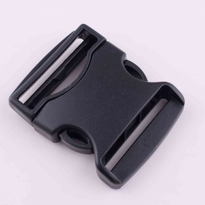 Black Plastic Adjustable Side Release Buckle,76*52mm Curved Release Buckle,2 inch backpack buckle for Dog Collar Strap/Bag/Webbing