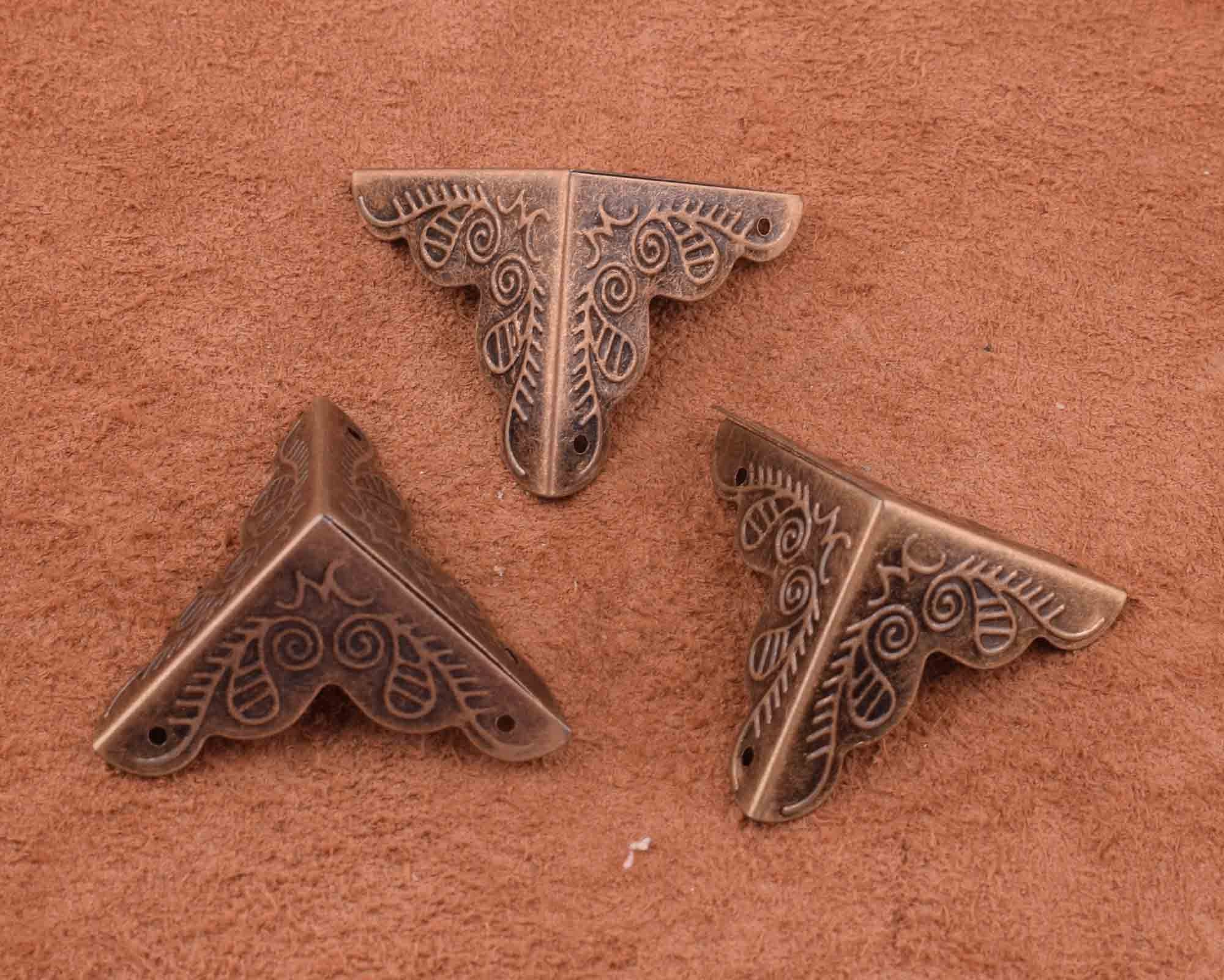 Bronze Metal Box Corner1 Inch Metal Book Cornerdecorative - Etsy