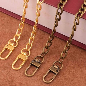 12*8mm gold/bronze Replacement Chain Shoulder Strap Metal link Clasp Purse Chain bag chains replacement for bag/purse/wallet