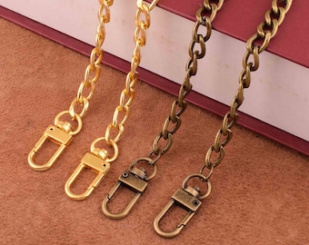 12 8mm or / bronze Remplacement Chaîne D'épaule Strap Métal lien Clasp Purse Chain chaînes de sac de remplacement pour sac / sac / portefeuille / portefeuille