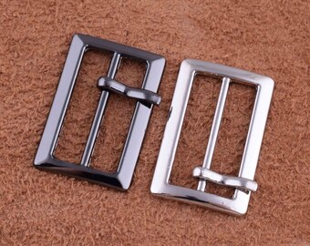 Single Prong Belt Buckle Square Center Bar Buckles,20mm Bag pin buckle zinc alloy Tri Glides metal buckle for shoes/clothes/purse