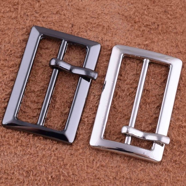 Single Prong Belt Buckle Square Center Bar Buckles,20mm Bag pin buckle zinc alloy Tri Glides metal buckle for shoes/clothes/purse