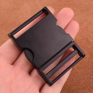 Metal side release buckle black Metal Buckles 1 inch Side Release Shackle webbing strap 38mm dog collar buckle for Bracelet Paracord