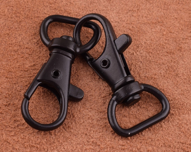 10pcs / 50pcs Wholesale black Swivel Clip Lobster Claw Key Etsy