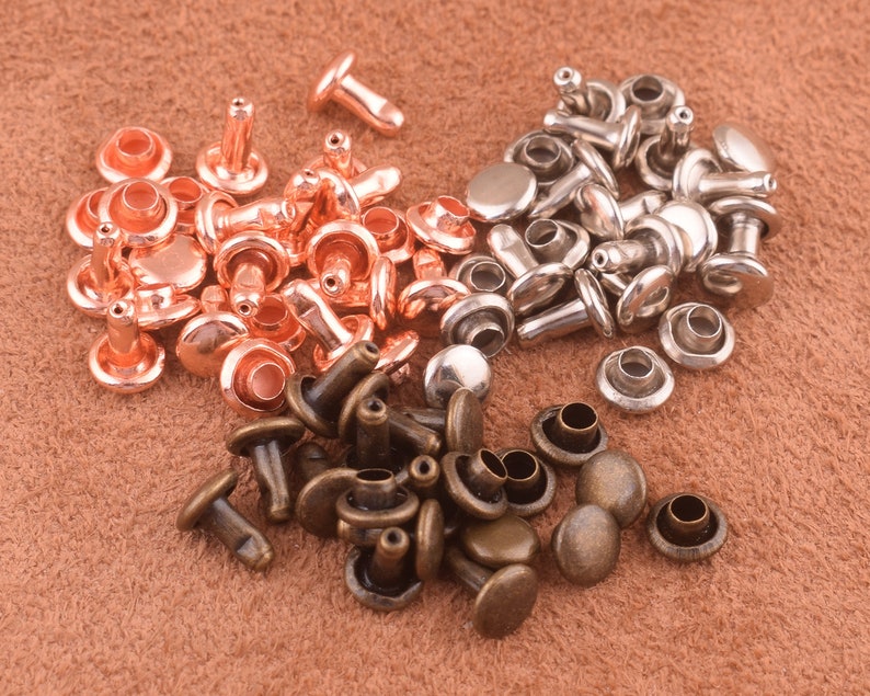 Double Cap Rivets 56mm Stud Rapid Rivets Leather Craft Repair Etsy