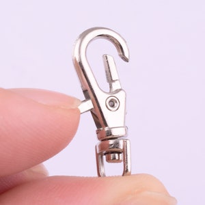 Small Swivel Lobster Clasps 234mm Trigger Snaps hook,Lobster Clip Purse bag Handbag Clasp,key ring clasps for purse/bag/diy making-30pcs image 6