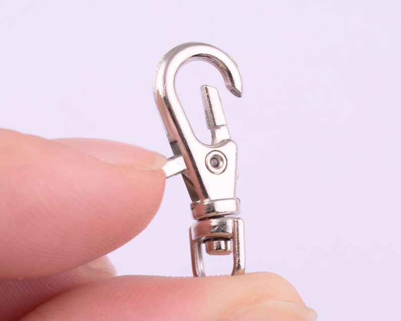 Small Swivel Lobster Clasps 234mm Trigger Snaps hook,Lobster Clip Purse bag Handbag Clasp,key ring clasps for purse/bag/diy making-30pcs image 6