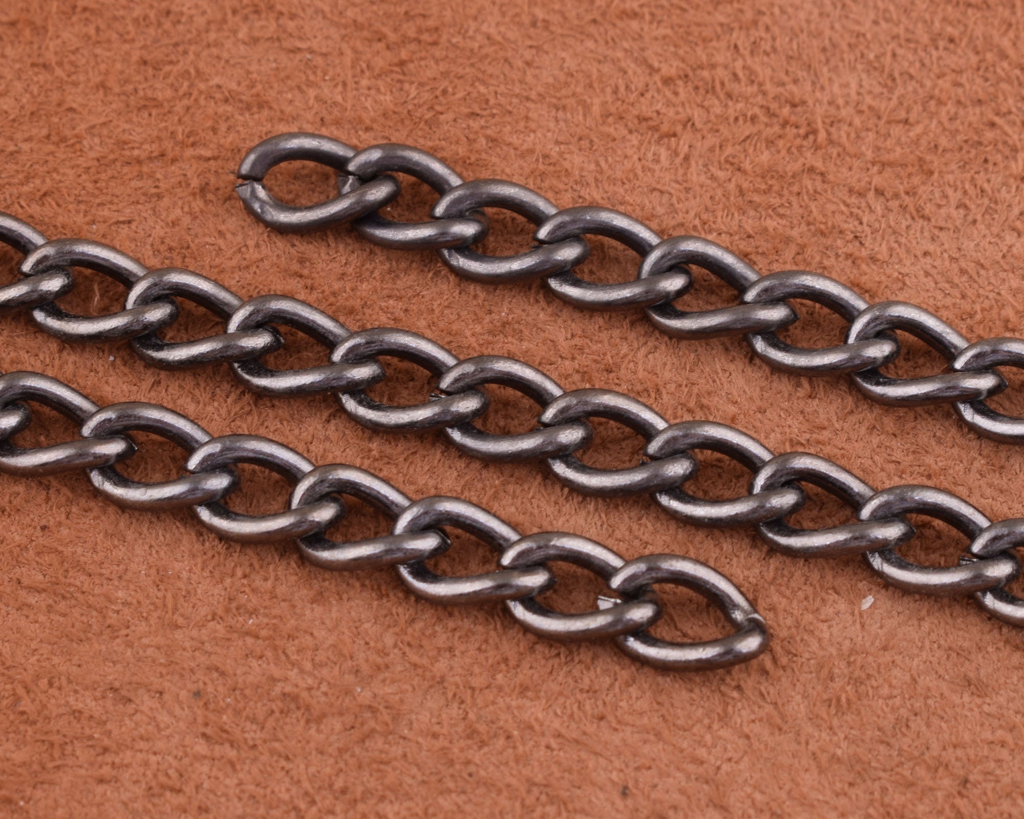 Gunmetal Replacement Chain Shoulder Strap 10ft Metal Link Etsy UK