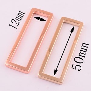 2 Inch Flat Rectangle Rings Buckle 10pcs Adjuster Buckle Metal ...