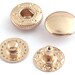 10 Set Round Snap Button Snap Fastener Bronze/gold/rose - Etsy