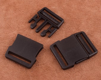 1 Inch Black buckle - 10pcs Plastic Buckles - 25*40mm Curved Release Buckle for plastic/buckle strap hardware/luggage supplies/belt hardware