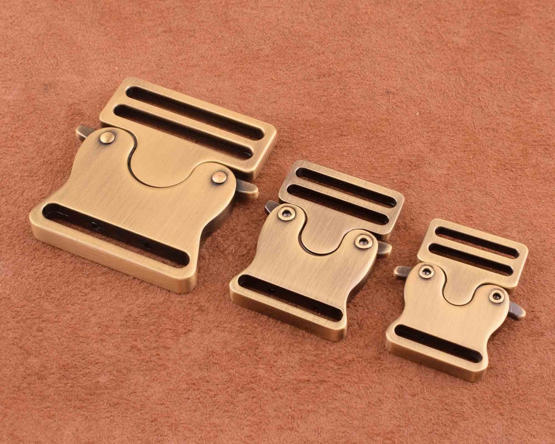 Metal Buckles Side Release Shackle Webbing Strap Bronze Side