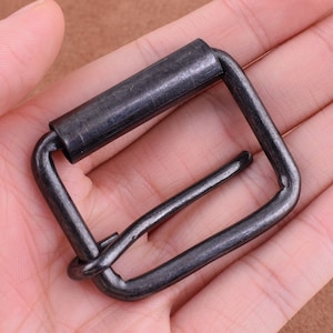 Klamry z metalowym środkowym prętem, w stylu środkowego pręta z prawdziwymi rolkami, 37*27 mm klamra do paska z pojedynczym bolcem do torby/torebki/zrób to sam