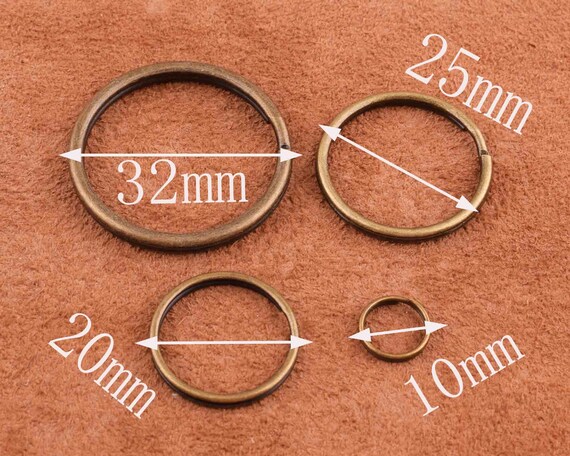 5mm Round Split Ring Double Loop Key Rings Keychain Rustproof Metal