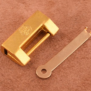 Vintage lock Vintage gold lock and key Vintage padlock Antique lock padlock Antique padlock Retro padlock Rustic lock for box/Jewelry box
