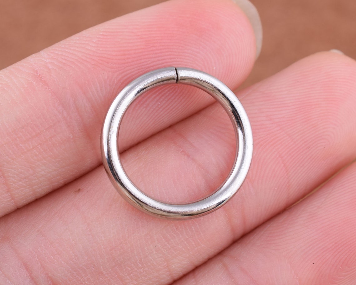 Gold/silver Round Strap Rings Loop Rings13mm Small Orings Etsy