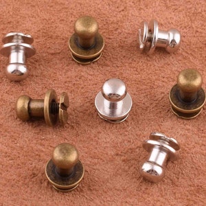 Screwed Studs/Button For Diy Purse/Belt Stud/Pick Color And Size,silver screw in rivet nipple screws for purse wallet and belt