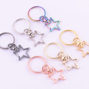 Swivel Clasp Key Clip,56*25mm Lobster Clasp Snap Clip Hook,15pcs Key Chain Rings with Large Lobster Clasp for key fob/purse/bag/diy making