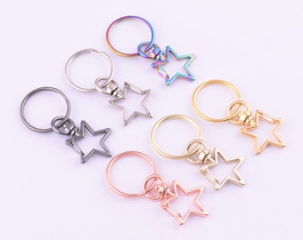 Swivel Clasp Key Clip,56*25mm Lobster Clasp Snap Clip Hook,15pcs Key Chain Rings with Large Lobster Clasp for key fob/purse/bag/diy making