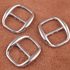silver Adjuster Buckle 8pcs 13mm Belt Buckle/Tri Bar Buckles /Strap Buckle /Adjuster Slider for Shoe/bag Making Accessories