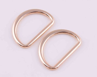 metal D Buckle D Loop,1 inch purse d ring buckle,purse Connector Rings D Shaped Buckle Flat Rings for bag/purse/wallet/diy making