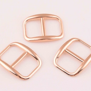 rose gold Metal buckles-13mm square Buckles-Leather Belt Buckle Men Women belts For leather/strap/purse-15pcs