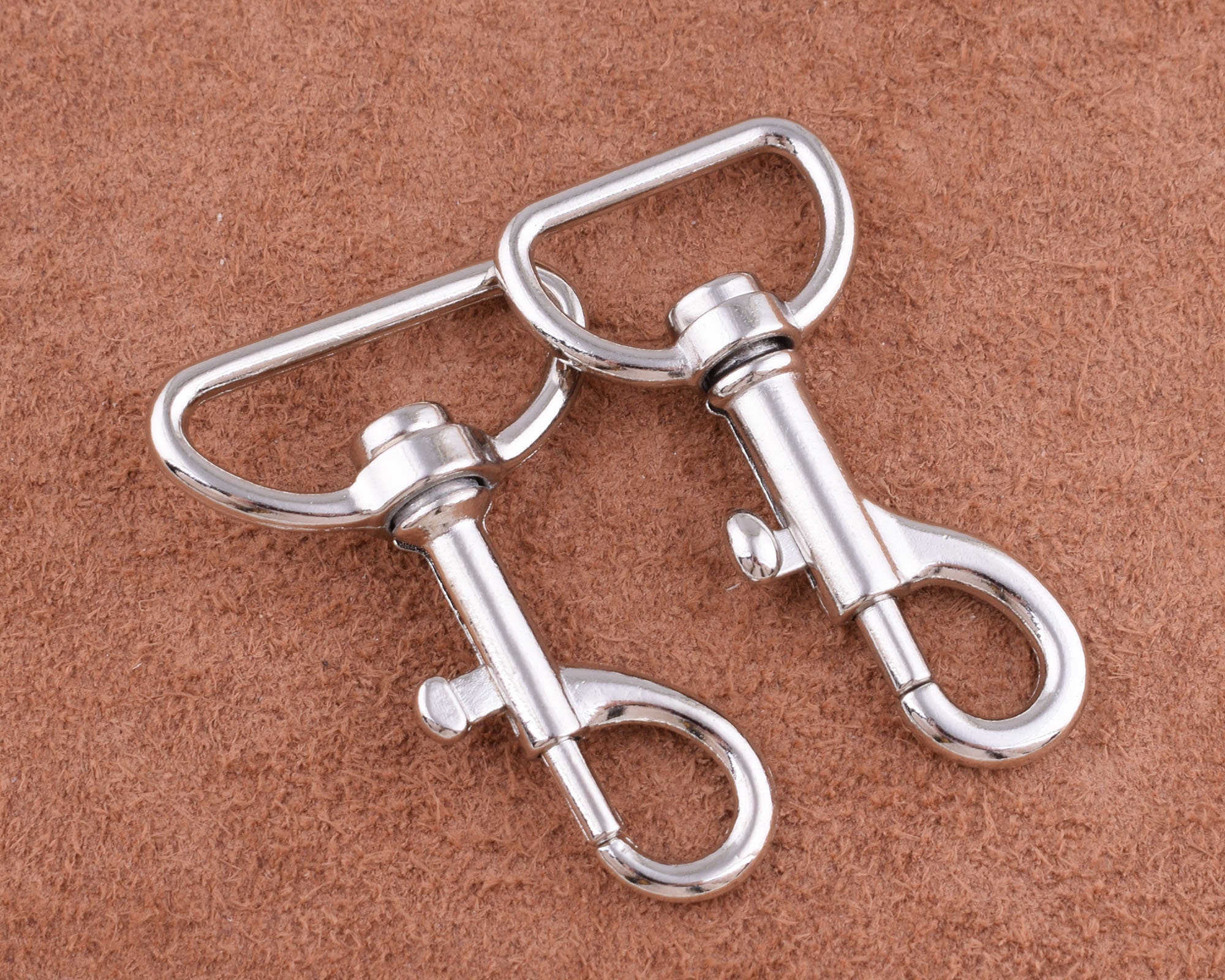 Trigger Snap Hooks Swivel hook push gate snap hookssilver Etsy