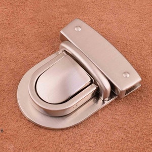 44*51mm Metal Twist Locks Purse Closure Leather craft Accessories,Bag Twist Turn Lock Silver Purse Notions Metal for purse/bag/diy making