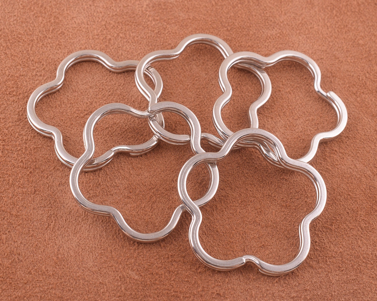 ユニークな花型キーリングセット ユニークな花型キーリングセット ユニークな花型キーリングセット