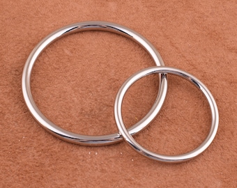10Pcs purse O Ring Metal O Ring Purse ring silver Bag Ring strap rings zinc alloy metal O rings for Leather Craft Purse Hardware