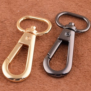 Karabiner Schwenkverschluss Metall Drehverschluss Schlüsselanhänger Verschluss Gunmetal/Hellgold Drehverschluss Finden Verschluss,Karabiner Schwenkhaken für Tasche/Schlüsselband