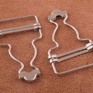 32mm Dungaree Buckles 20pcs Suspender silver Buckles Adjuster Buckle Metal Adjuster Clips Adjuster Slide Belt Buckle