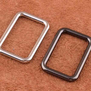 25mm Metal Rectángulo Anillo correa cinta Correa Hebillas cuadradas, 1 pulgada anillo de correa Metal Rectangular anillo Hebillas para Bolso Correa Correa Anillos de bolso