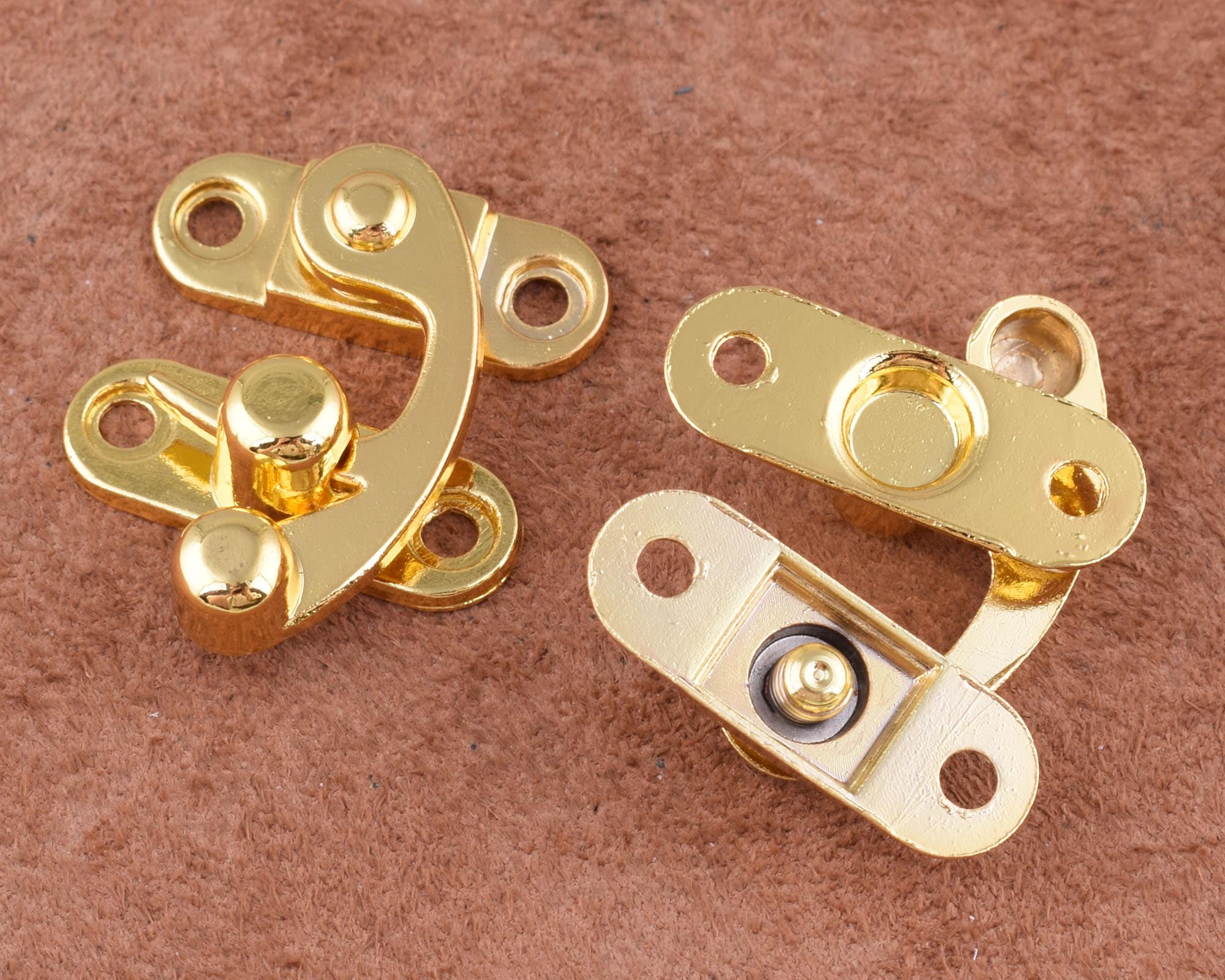 Gold Jewelry Box Hasp Latch Lock Solid Metal Hasp Lock Catch Etsy