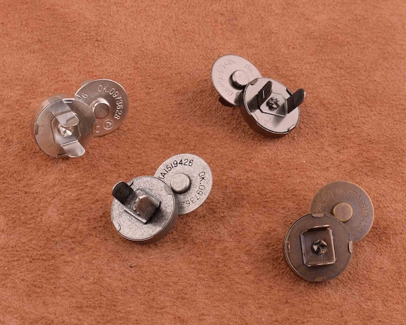 Round Double Rivet Magnetic Snap Buttons Closure Fastener Button