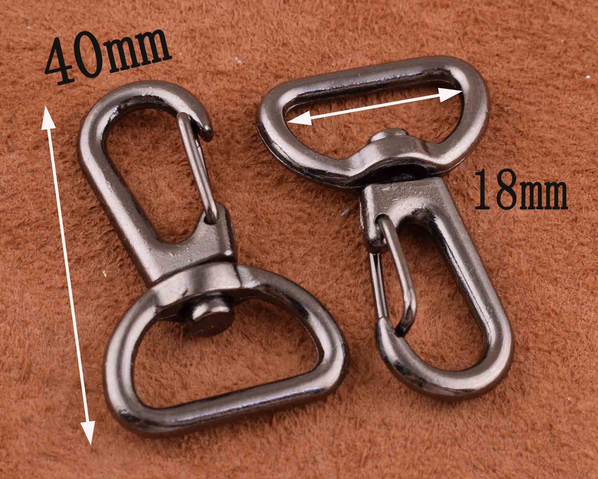 Metal Swivel Snap Hook Lobster Claw Clasp by 10pcs,small Swivel Snap Hooks/ clasps/clips 4018mm for Bag/purse/strap 
