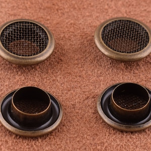 50ST reticulatie bronzen oogje grommets Metal voor Leathercraft, koper oogje kleding leder Brass Metal studs met leder ambachtelijke supplies