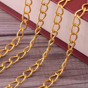 33 inch Box Chain Gold Purse Chain,Purse Replacement Chains, Purse Chain Strap, Chain Strap Purse for purse/Clothing decoration/bag