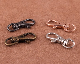 10 silver/rose gold/black/bronze 38mm Swivel hook,Lobster Key Clasp,zinc alloy Swivel clasp,Lobster Swivel Clasp Bag Making Hardware Supplie