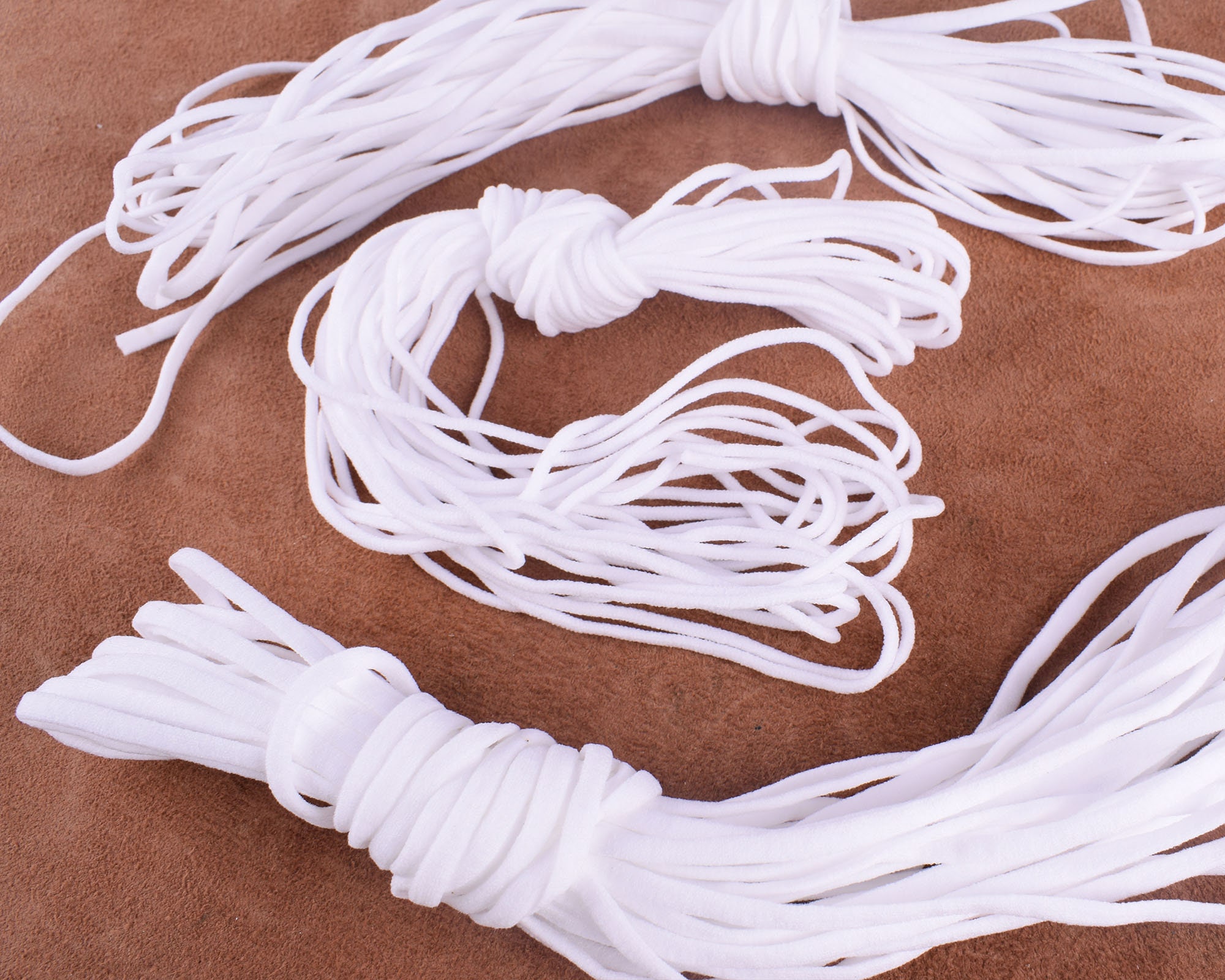 10 Yard Elastic String 2mm Elastic Band Elastic Cord Earloop Elastic Cord  for Sewing,for Masks Handmade Elastic Bands,white Elastic Rope 