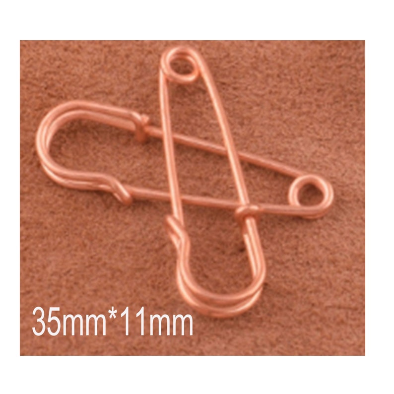 30 Pcs rose gold Safety Pins Kilt Pins Coiless Brooch Pin Back Etsy