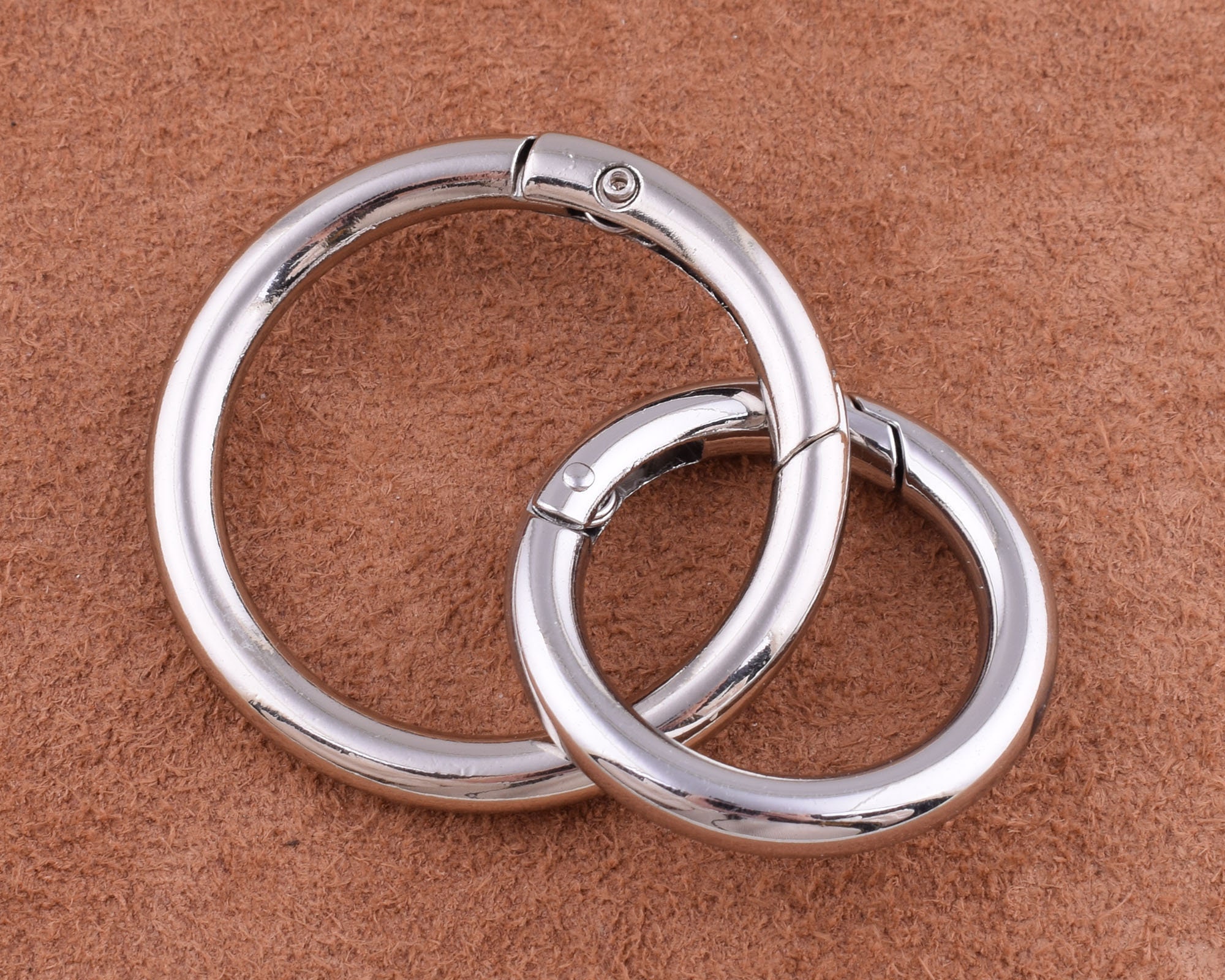 Spring Open O Ring Push Gate Ring,round Spring Buckles Purse Ring ...