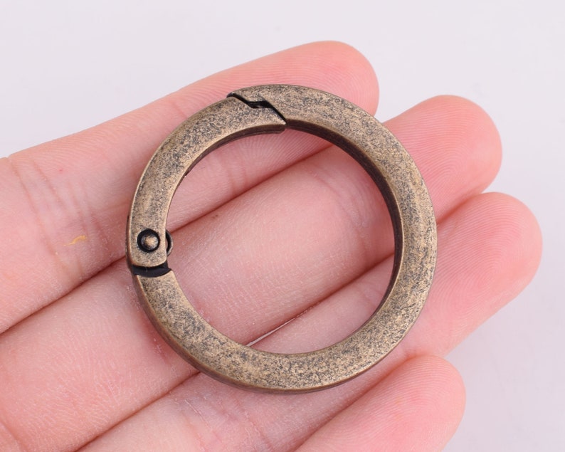 Spring Gate Ring Bronze/rose Gold O-rings Metal O Rings1 Inch - Etsy