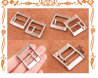 Slide Buckles Silver Adjuster Buckles for belt  Straps Buckle Strap Handbag Hardware for 25mm Webbing Equestrian Products Dog Collars Belts